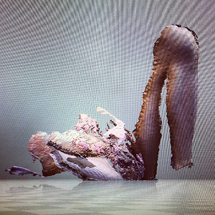 Interrupted 3D scan by artist Paul Coombs